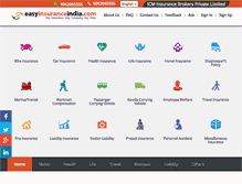 Tablet Screenshot of easyinsuranceindia.com